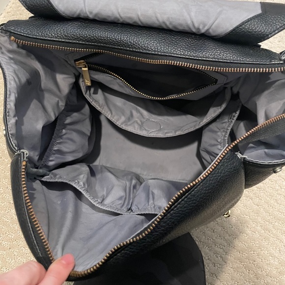 Freshly Picked Diaper Bag - Black Vegan Leather - Picture 6 of 6